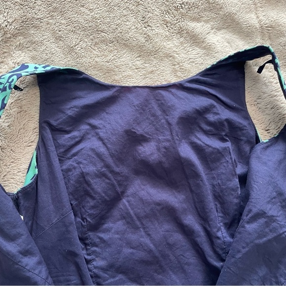 Lilly Pulitzer Hopping Delia Strapless Dress Hot Pink Blue Aqua - Picture 16 of 16